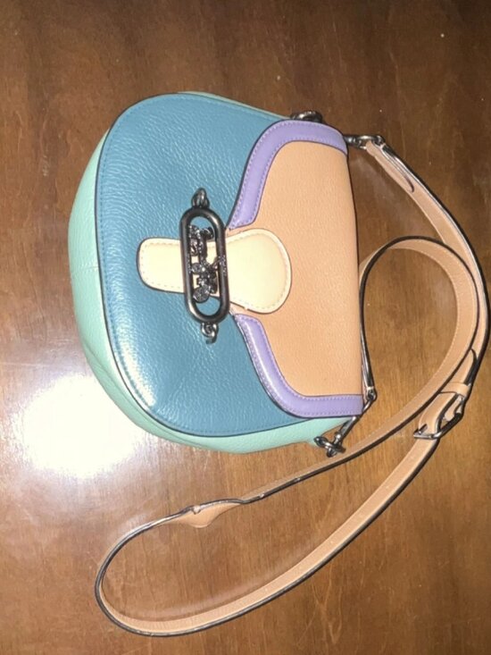 Coach Handbags - Coach colorblock shoulder bag blue